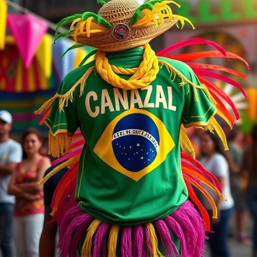 Camisa com estampa do Carnaval do Brasil