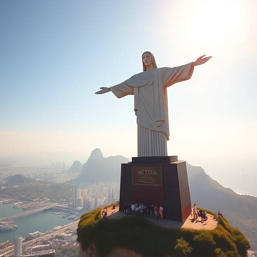 Camisa com estampa do Cristo Redentor no Rio de Janeiro